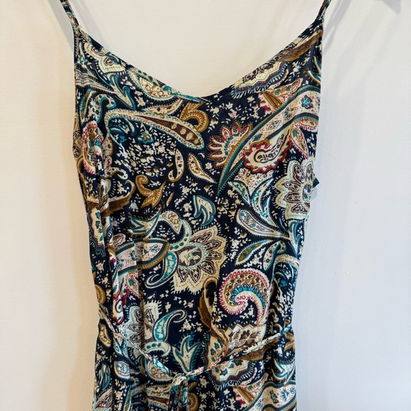 Paisley Print Spaghetti Strap Midi Dress - Picture 2 of 5